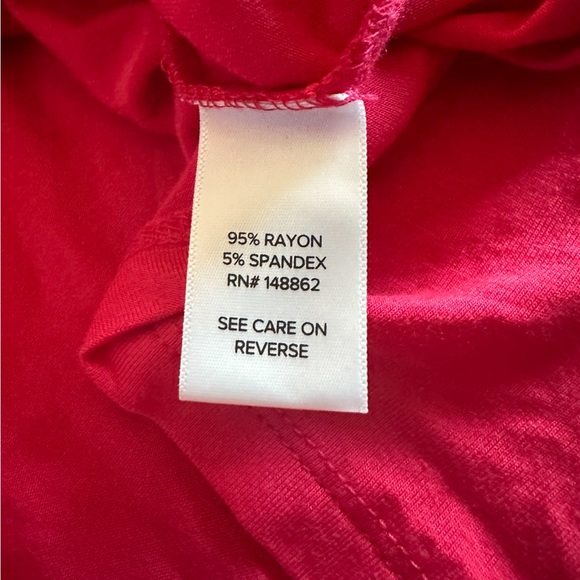 Torrid Super Soft Wear What You Love Knit Red Crop Long Sleeve Tie Blouse Size 4 - Picture 7 of 7